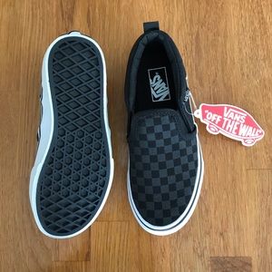 Vans checker slip-on youth size 13.0- brand new